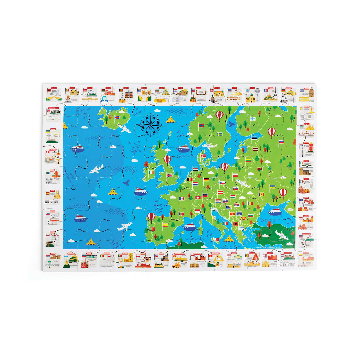 European Map Floor Puzzle (48pc)