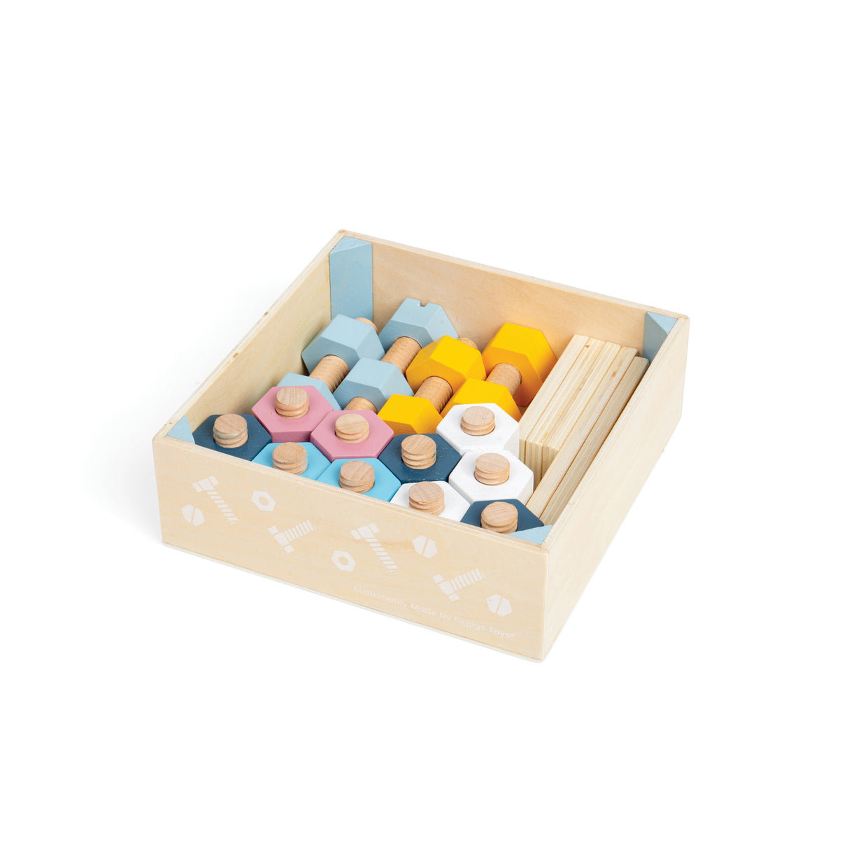 FSC® Certified Crate of Nuts & Bolts