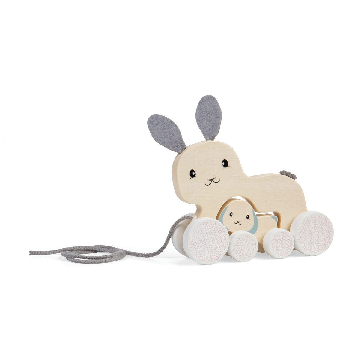 FSC® Certified Pull Along Bunny & Baby