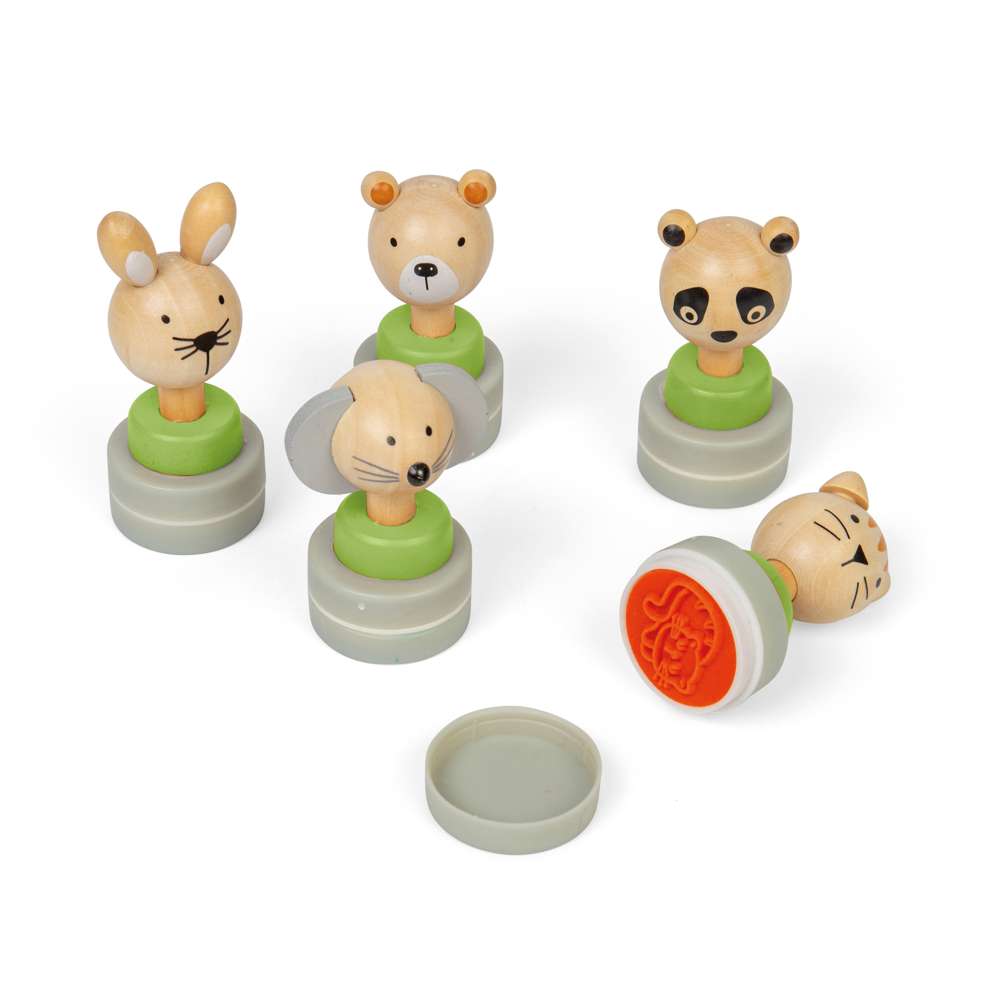 Wooden Ink Stampers (5 Pack)