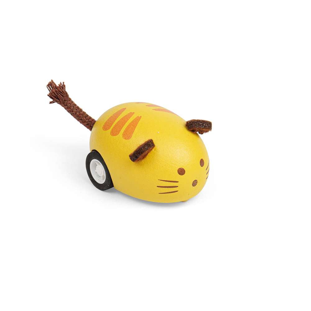 Cat & Mice Pull Backs - Yellow Cat