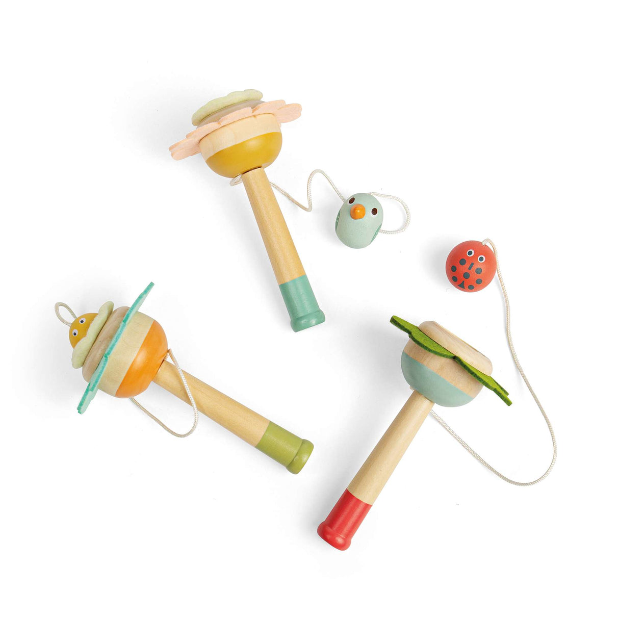 Flower Ball and Cup - Bird