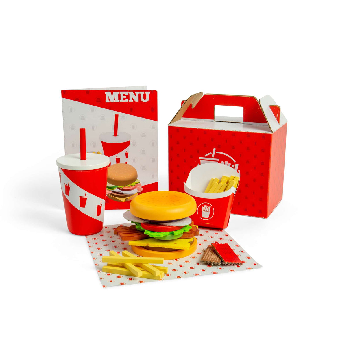 Burger and Fries Set - Damaged Box
