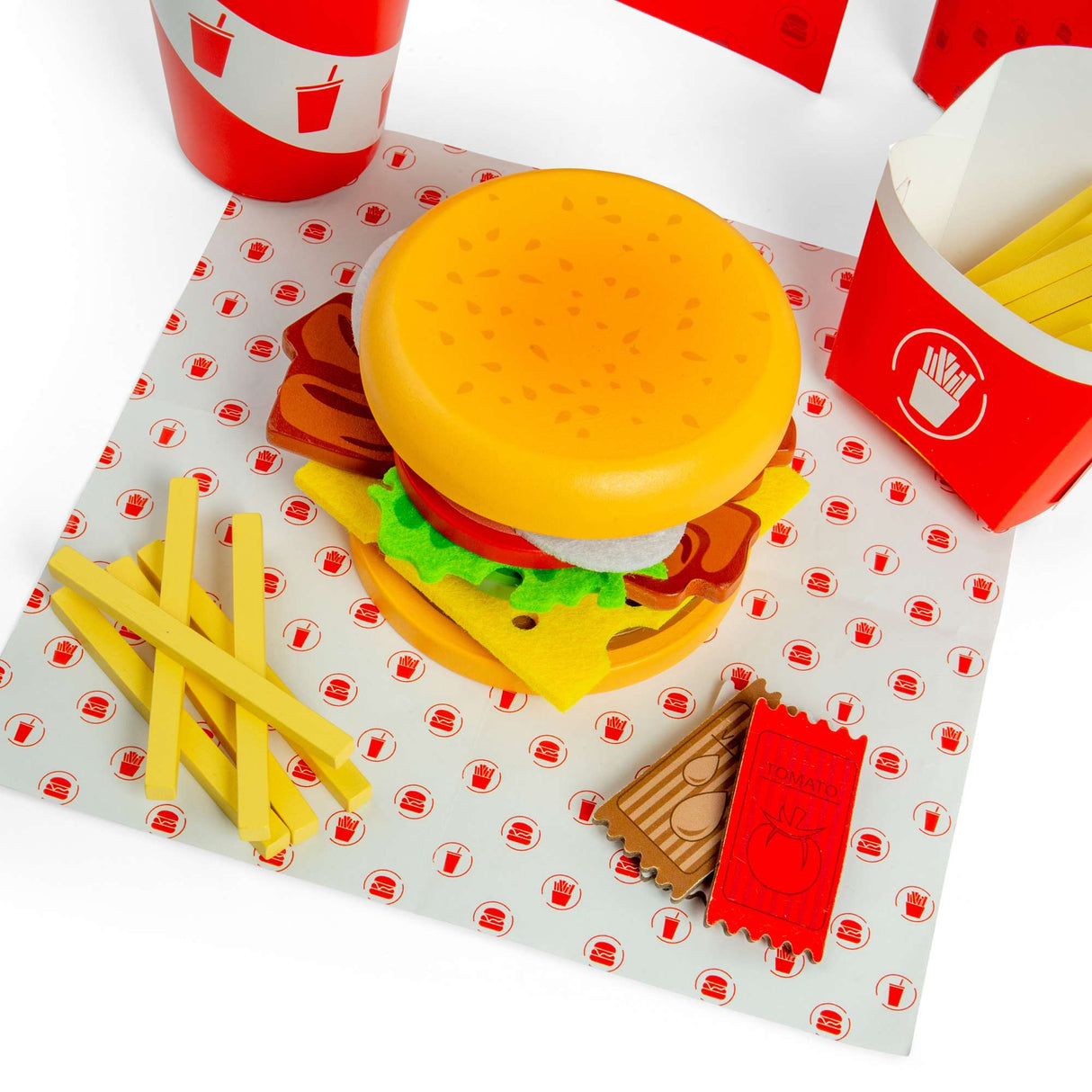 Burger and Fries Set