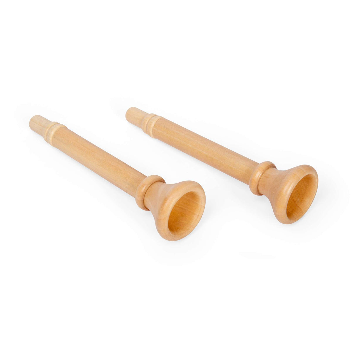 Natural Trumpet Wooden Toy Musical Instrument for Kids