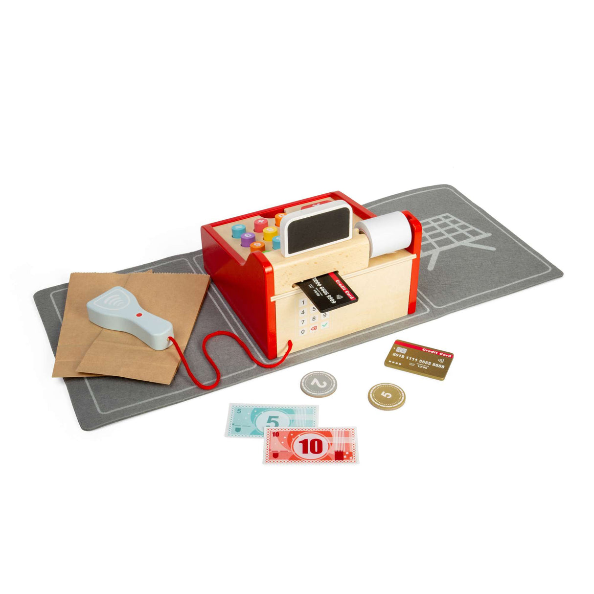 Children's Wooden Cash Register Shop Till