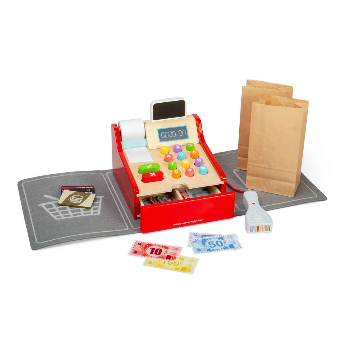 Children's Wooden Cash Register Shop Till