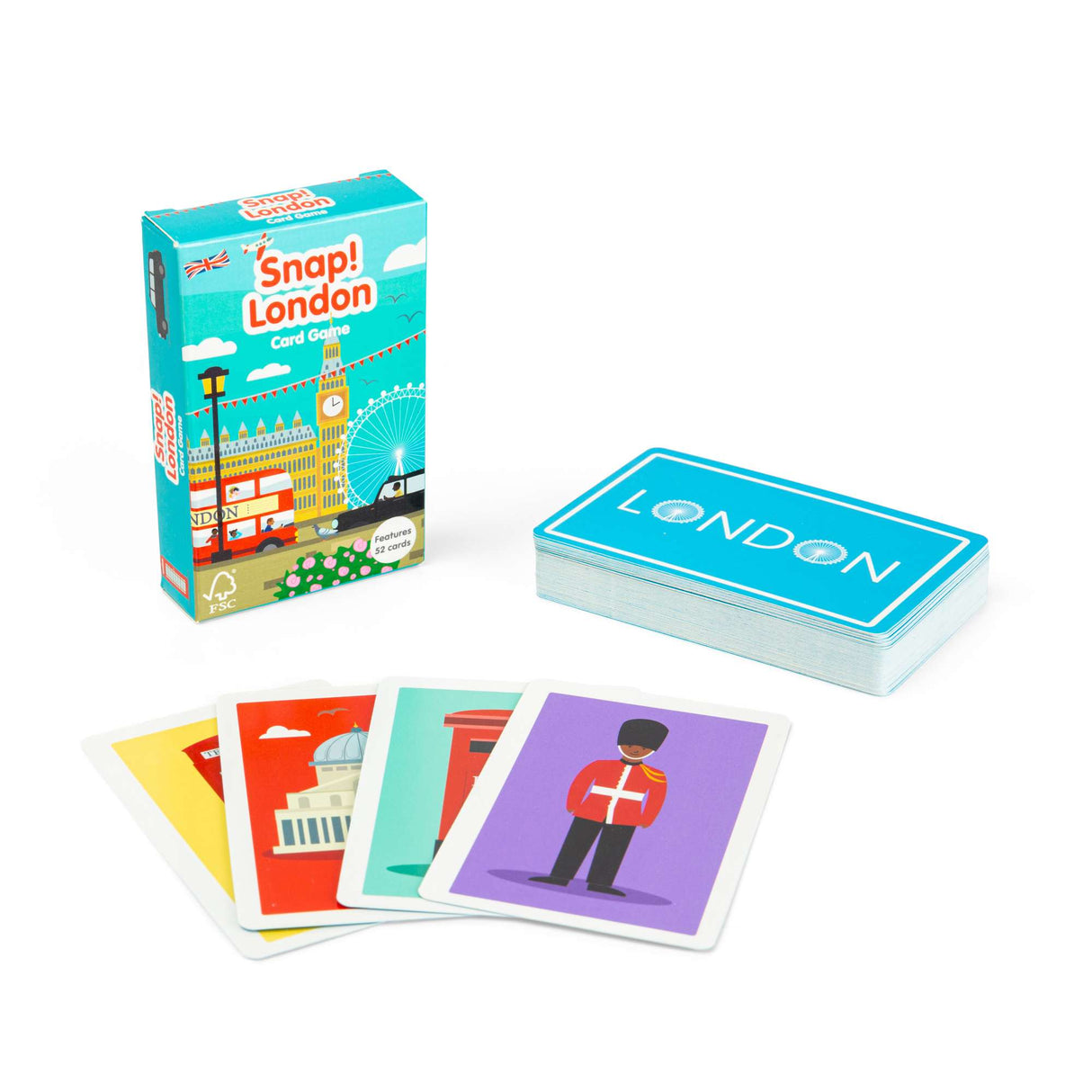 London Snap Memory Game for Kids, Pack of 52 Cards, Travel Games
