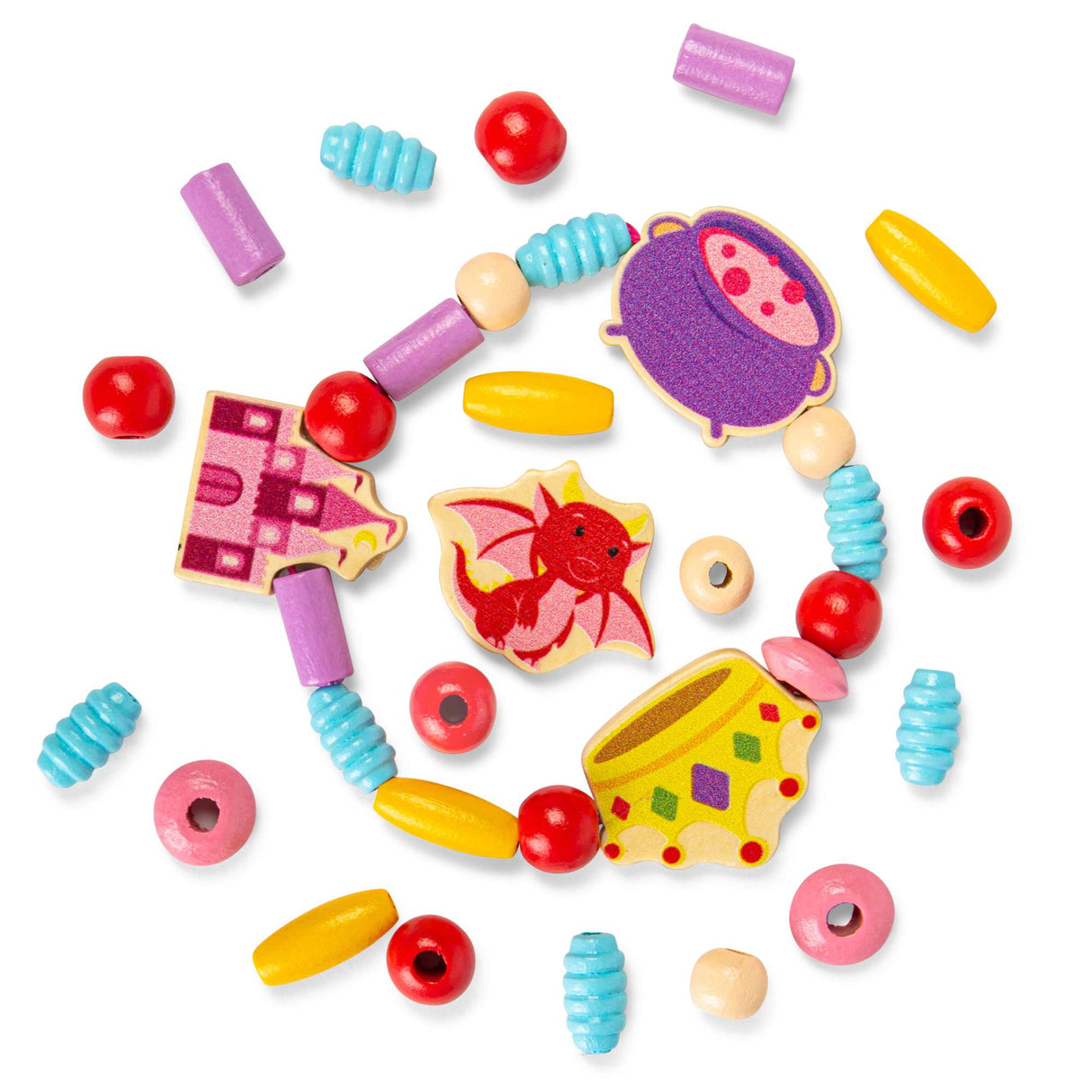 Bigjigs Toys Mystical Magic Jewellery Set - Kids' Bracelet & Necklace Making Kit