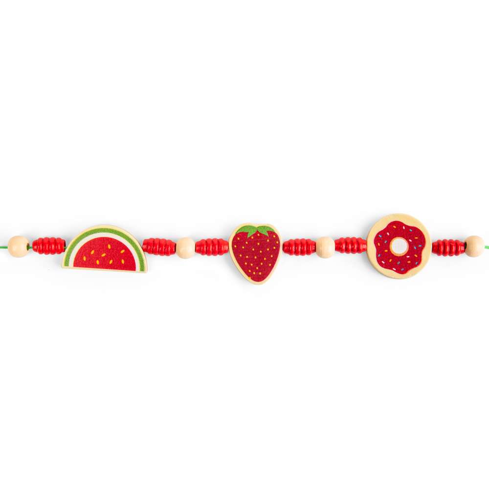 Bigjigs Toys Cheerful Charms Jewellery Set- Kids' Necklace & Bracelet Making Kit