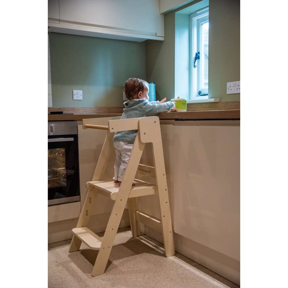 Foldable Toddler Tower- Wooden Learning Towers, Kids Kitchen Helper