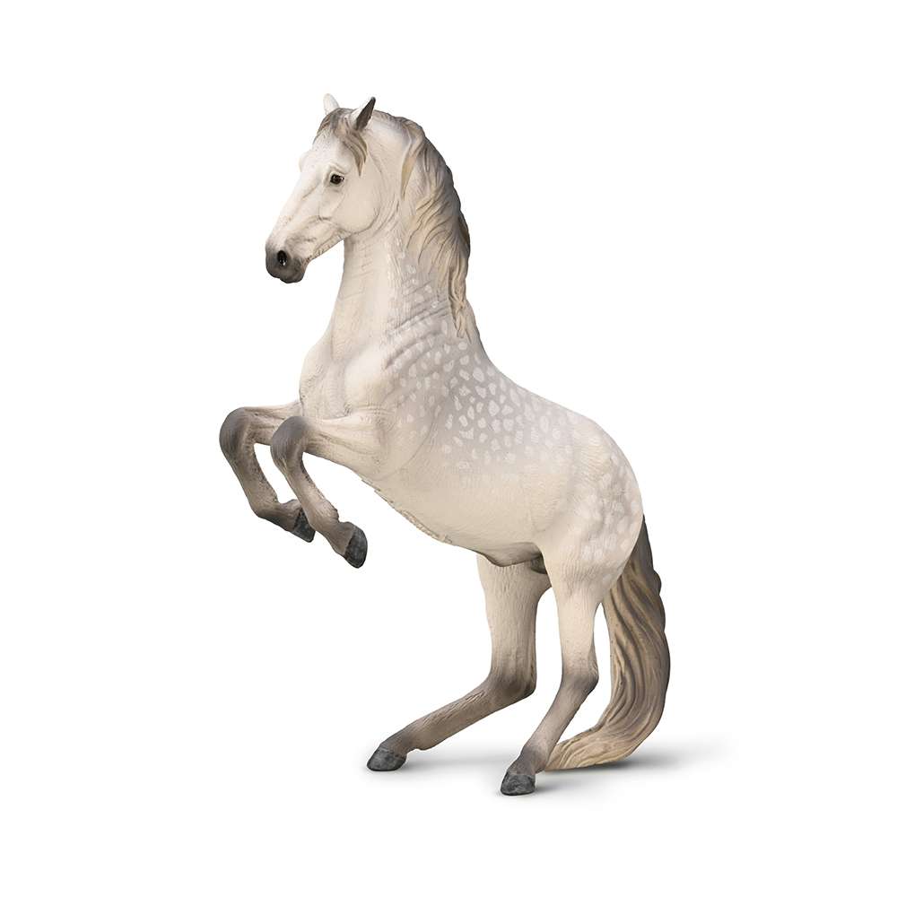 CollectA Lipizzaner Stallion Dapple Grey- Horse Figure, Toy Animal Figures