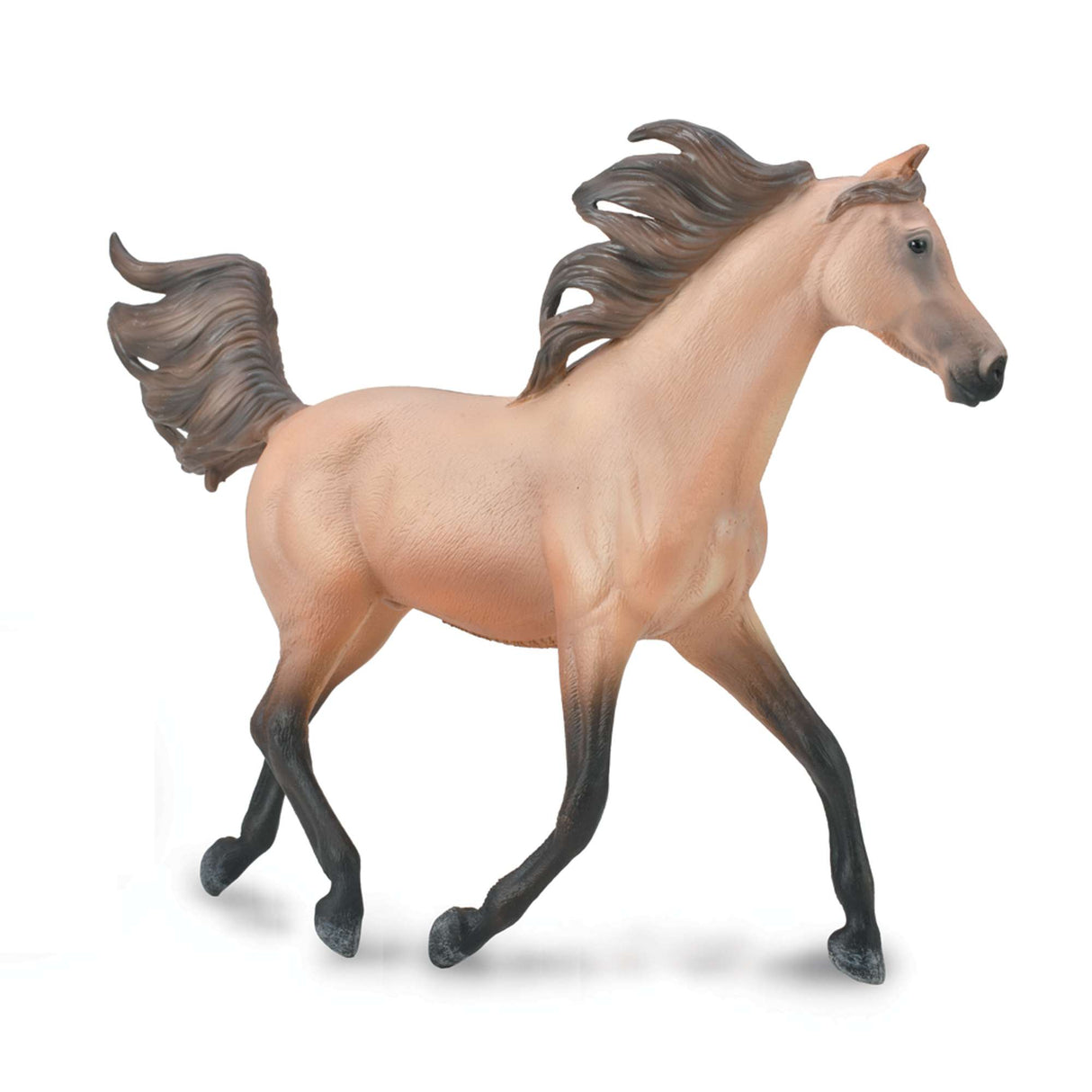 Half Arabian Stallion Dunskin - Deluxe 1:12 Scale