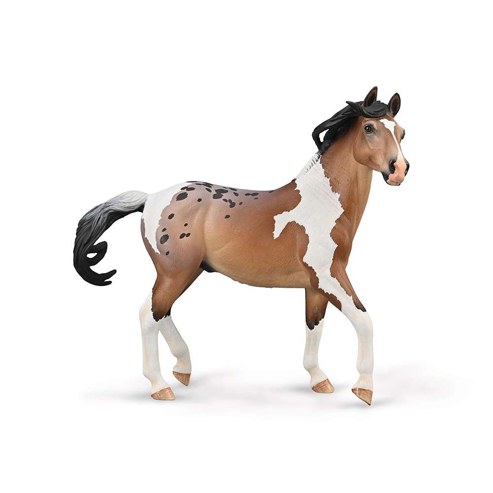 Mustang Stallion Bay Pintoloosa - Deluxe 1:12 Scale