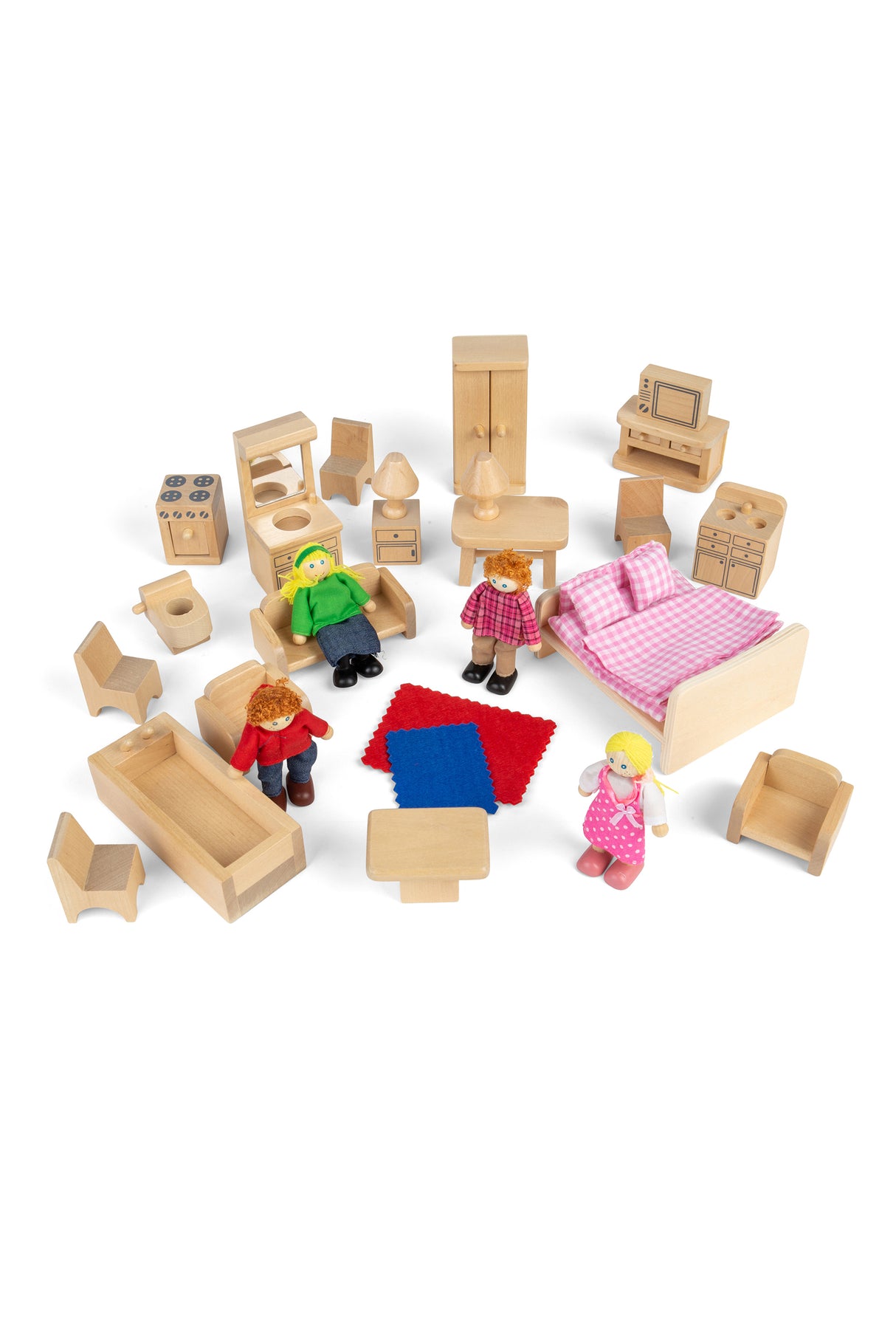 Doll Family and Furniture