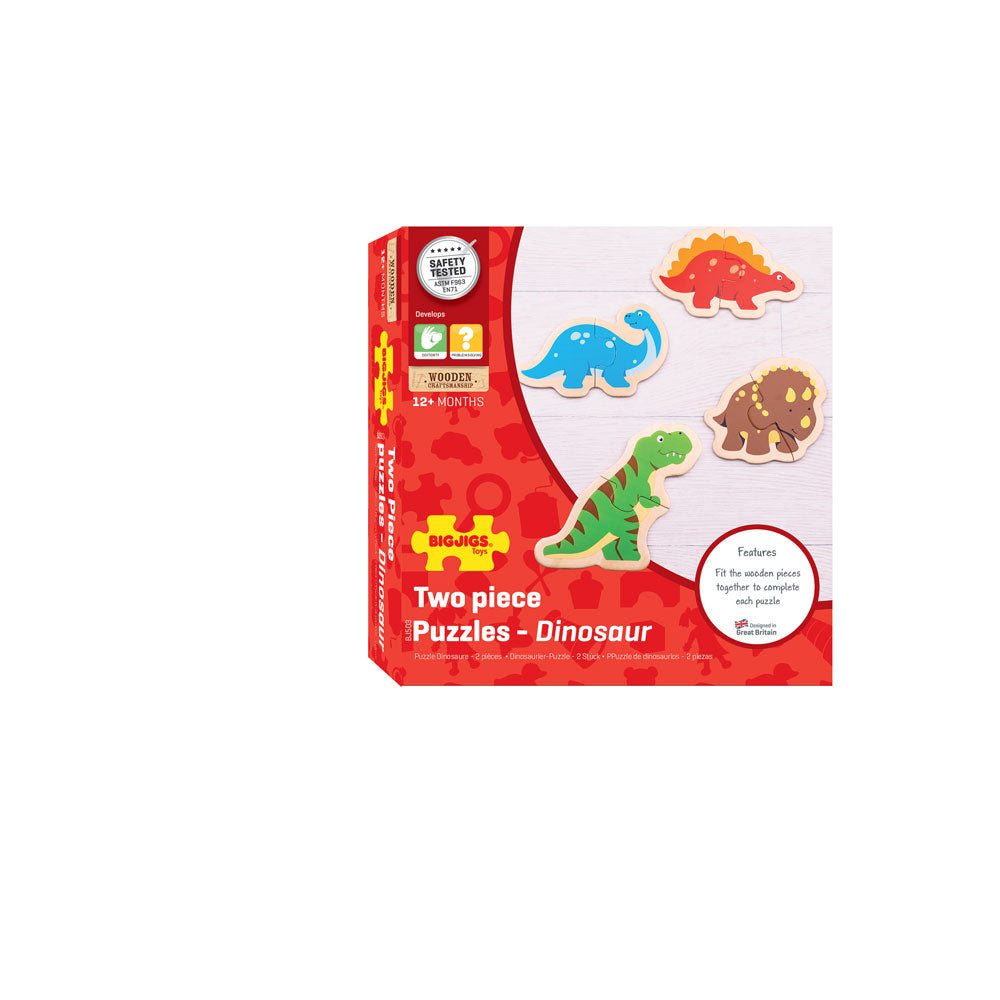Two Piece Puzzles - Dinosaur - Damaged Box