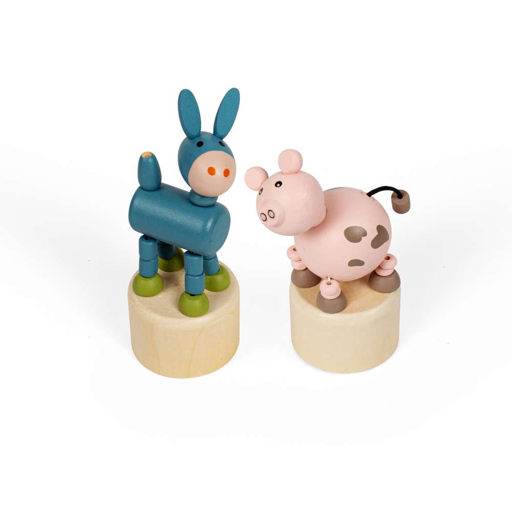 Farm Animal Pushup (Pack of 2 - Pig and Donkey)
