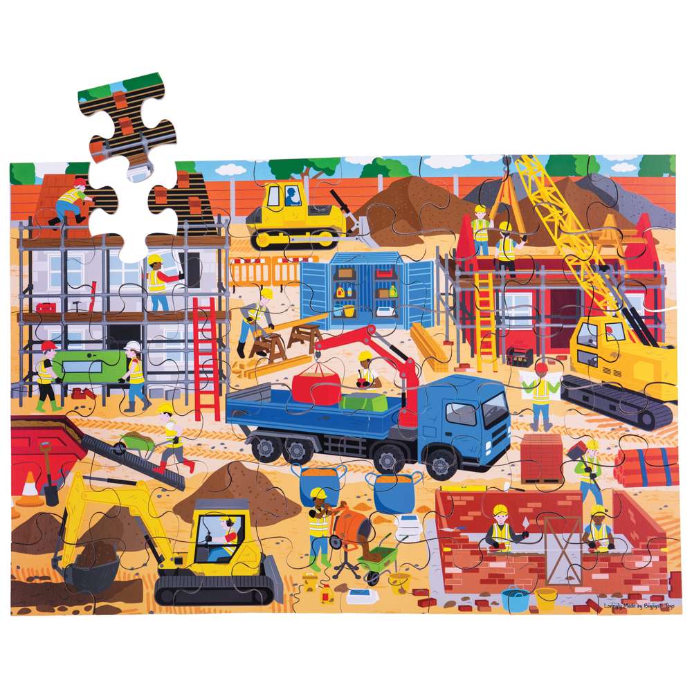 Construction Site Floor Puzzle (48 piece) - DAMAGED BOX