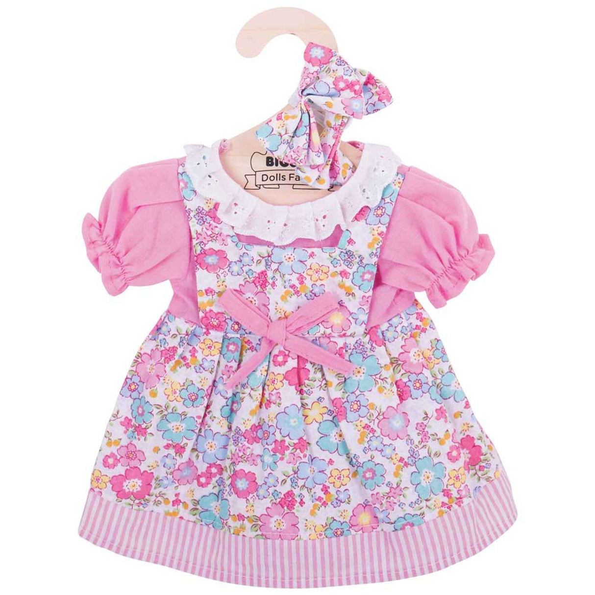 Pink Floral Dress (for Size Large Dolls)