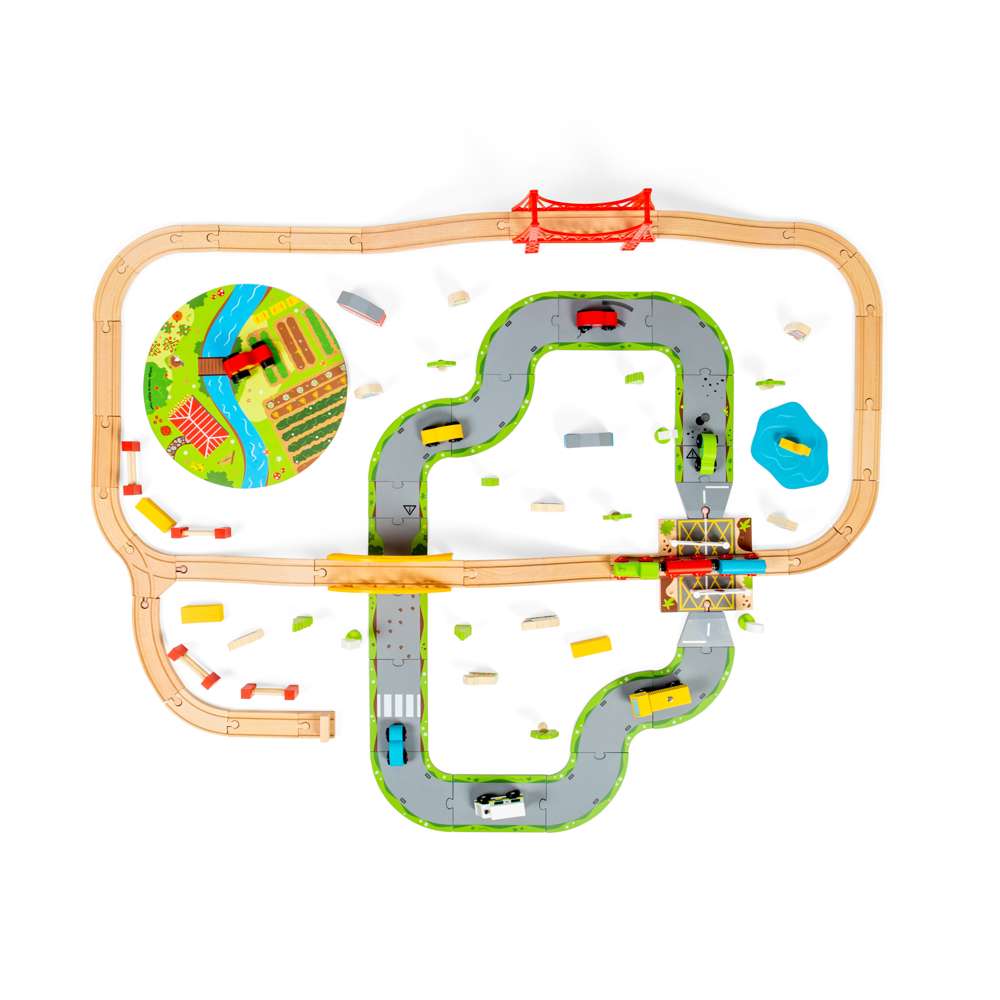 Road & Rail Train Set - DAMAGED BOX