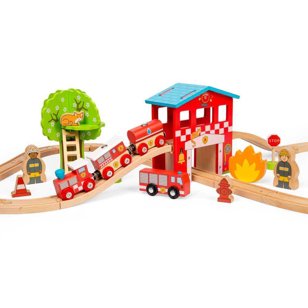 Fire Station Train Set - DAMAGED BOX