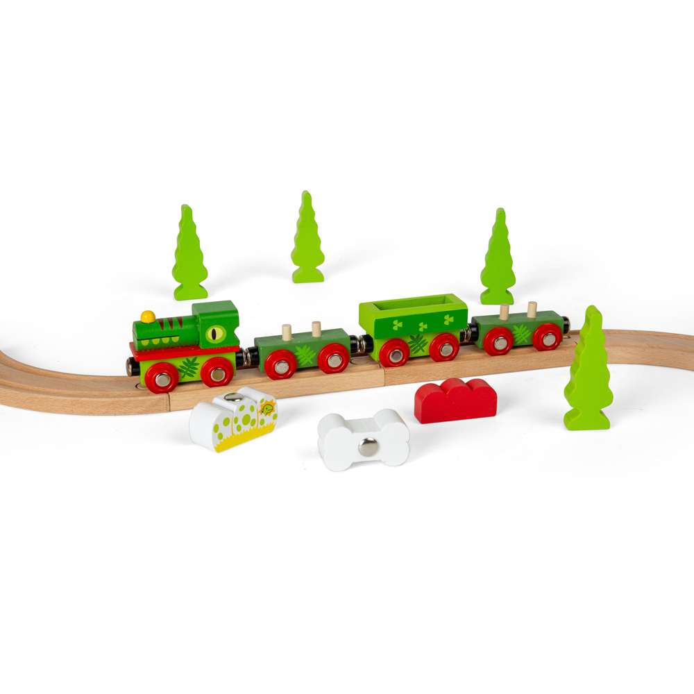 Dinosaur Railway Engine and Carriages - DAMAGED BOX