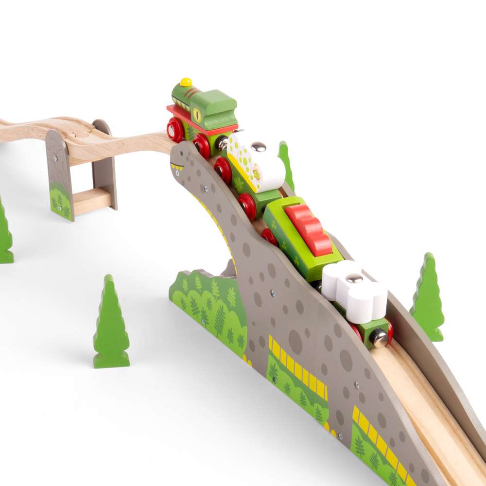 Dinosaur Railway Engine and Carriages