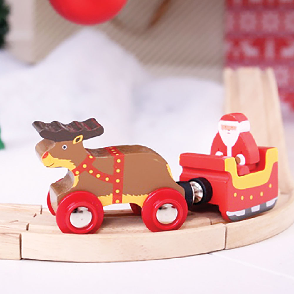Santa Sleigh with Reindeer