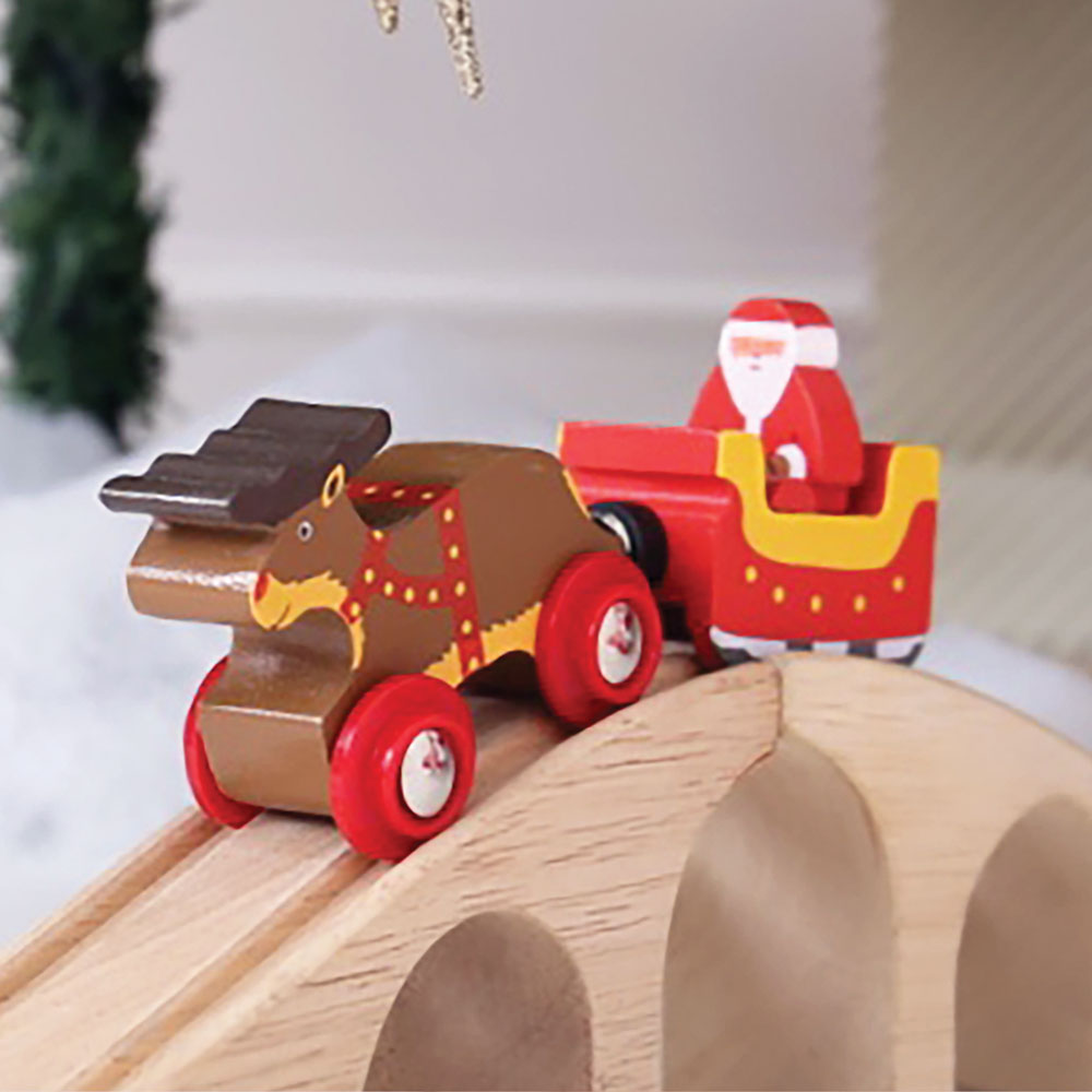 Santa Sleigh with Reindeer