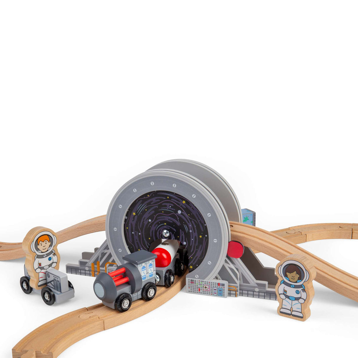 Galaxy Bridge- Space Themed Wooden Railway Accessory for Train Sets