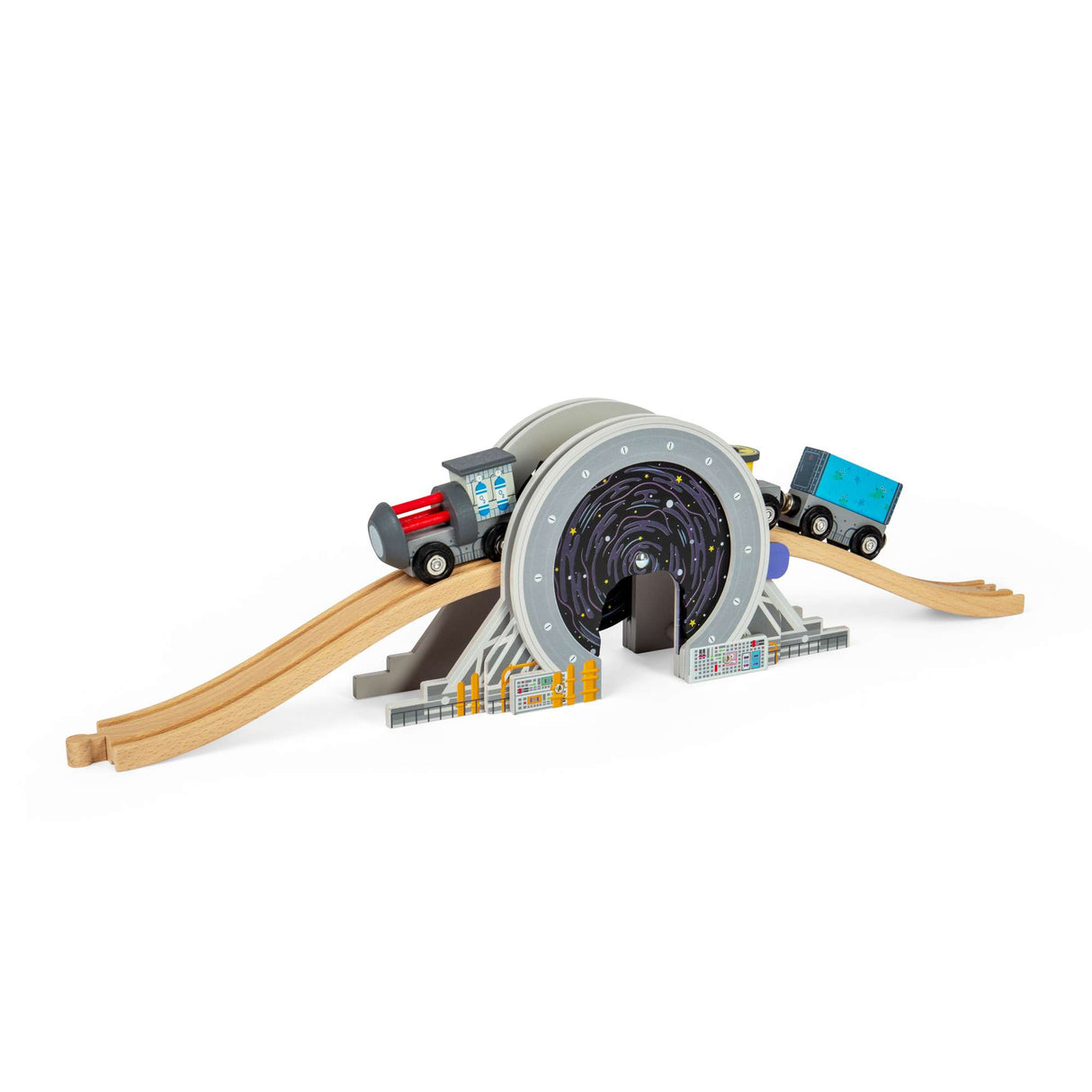 Galaxy Bridge- Space Themed Wooden Railway Accessory for Train Sets