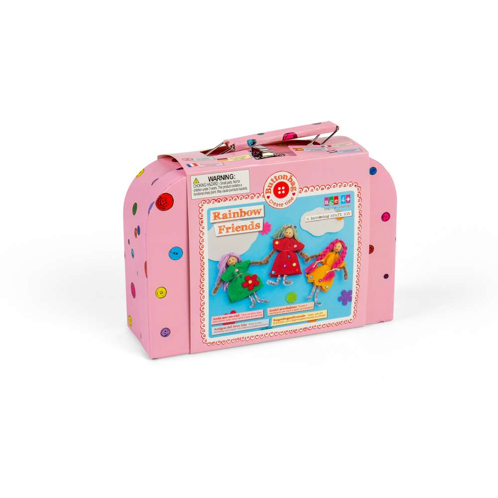 Buttonbag Rainbow Friends No Sew Doll Making Craft Kit (6 Dolls)