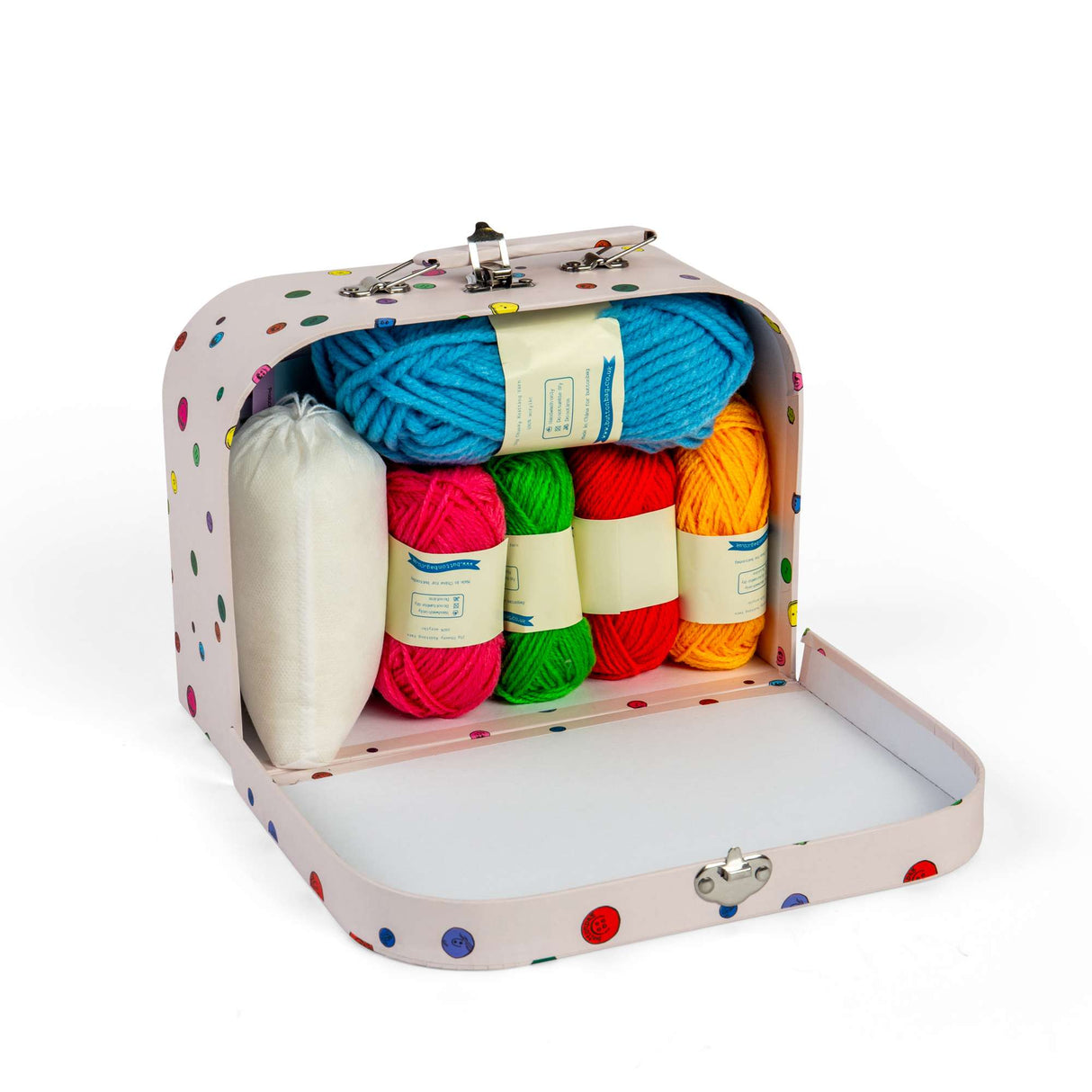 Buttonbag Crochet Suitcase Kit for Kids - Yarn & Hooks Included