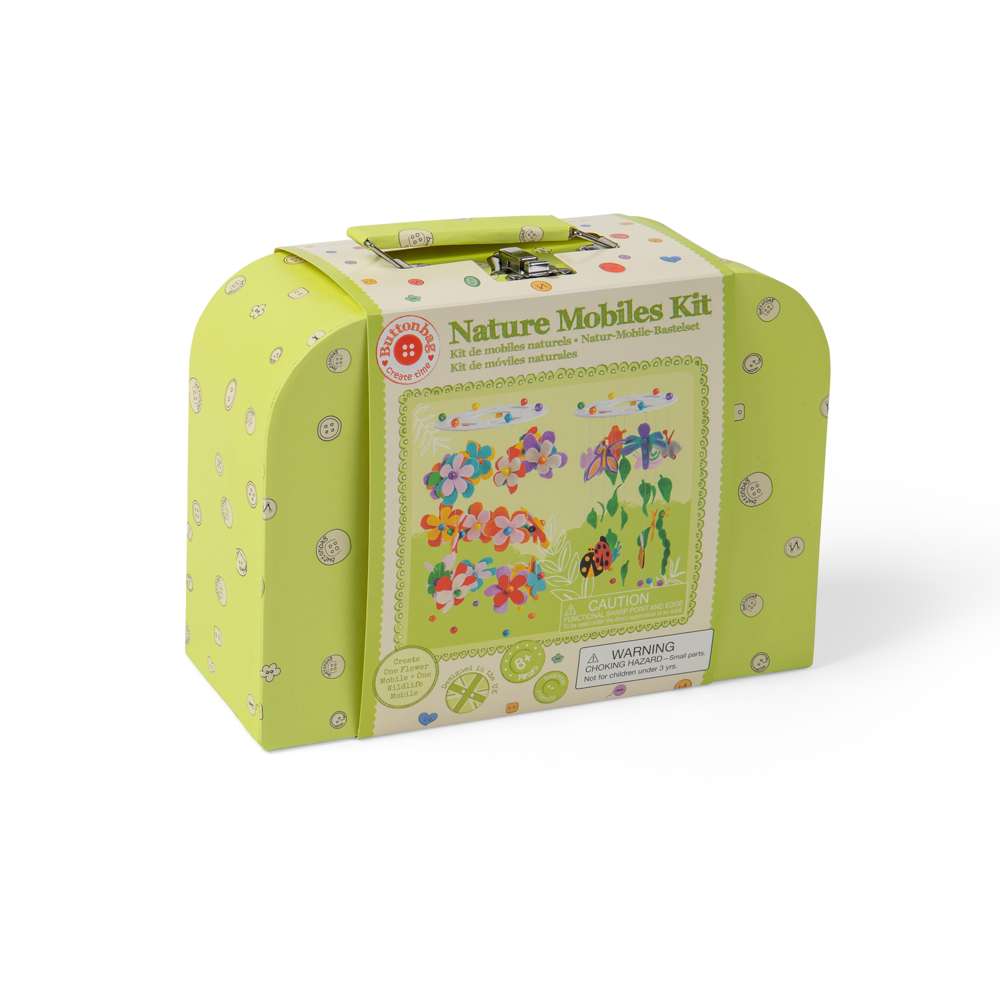 Buttonbag Nature Mobile Kit- Kids' Felt Craft Set, Make Your Own Mobiles Pack