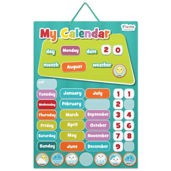 Magnetic My Calendar Blue - Small