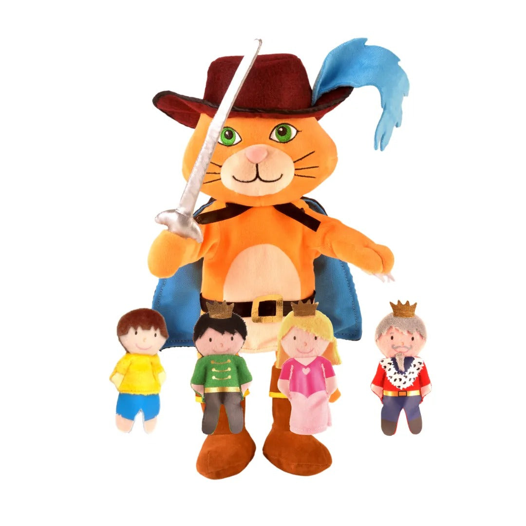 Puss In Boots Hand and Finger Puppet Set