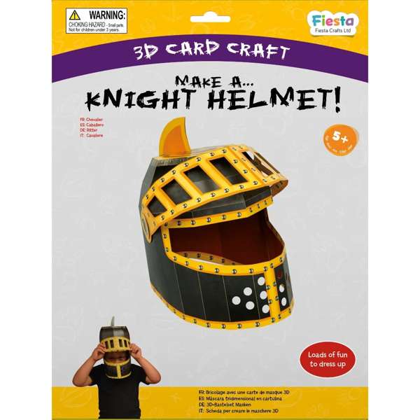 Knight Helmet 3D Mask Card Craft