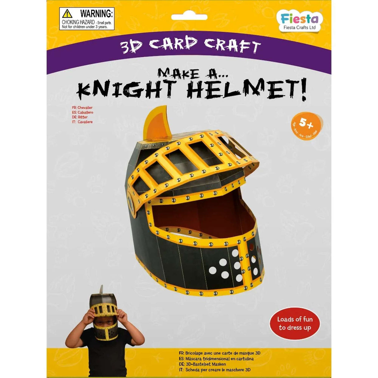 Knight 3D Mask Card Craft