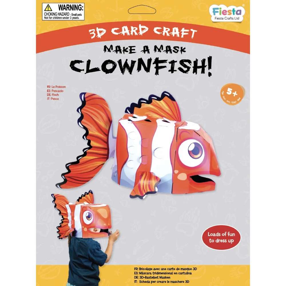 Clownfish 3D Mask Card Craft