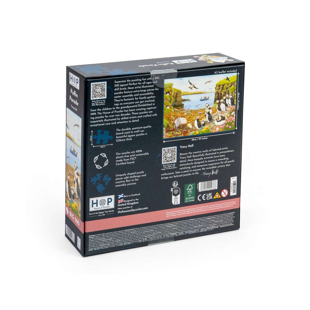 Puffin Parade - BIG 500 Piece Jigsaw Puzzle