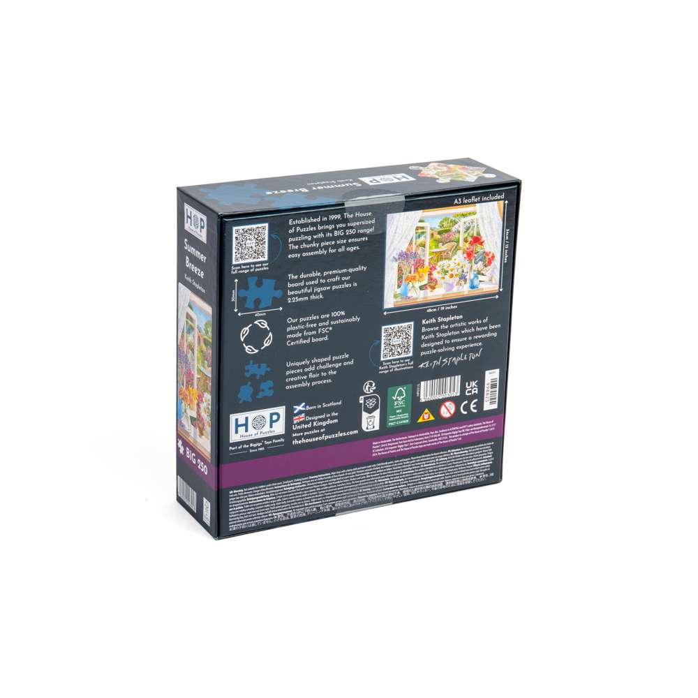 Summer Breeze - BIG 250 Piece Jigsaw Puzzle - DAMAGED BOX