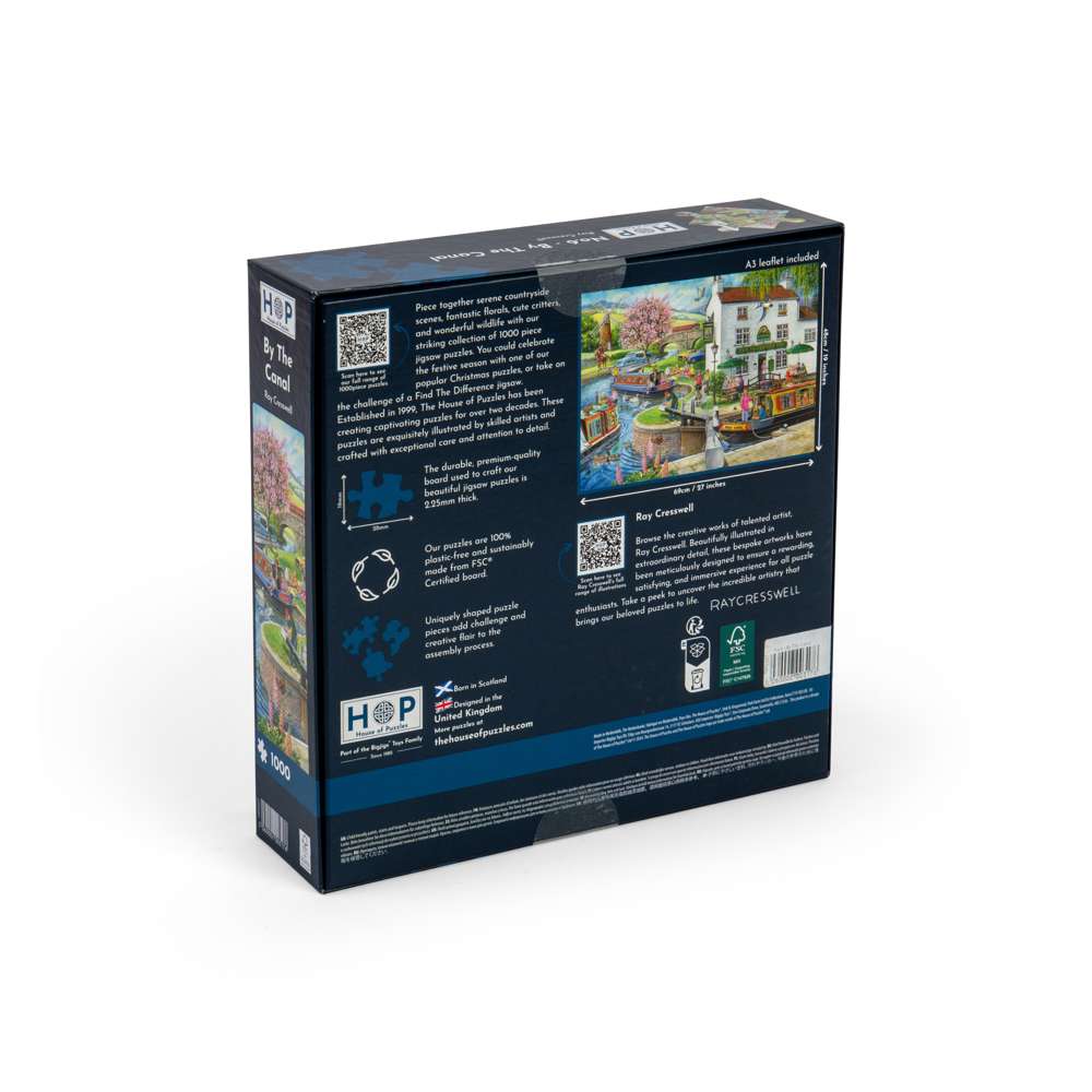No.6 - By The Canal - 1000 Piece Jigsaw Puzzle - DAMAGED BOX