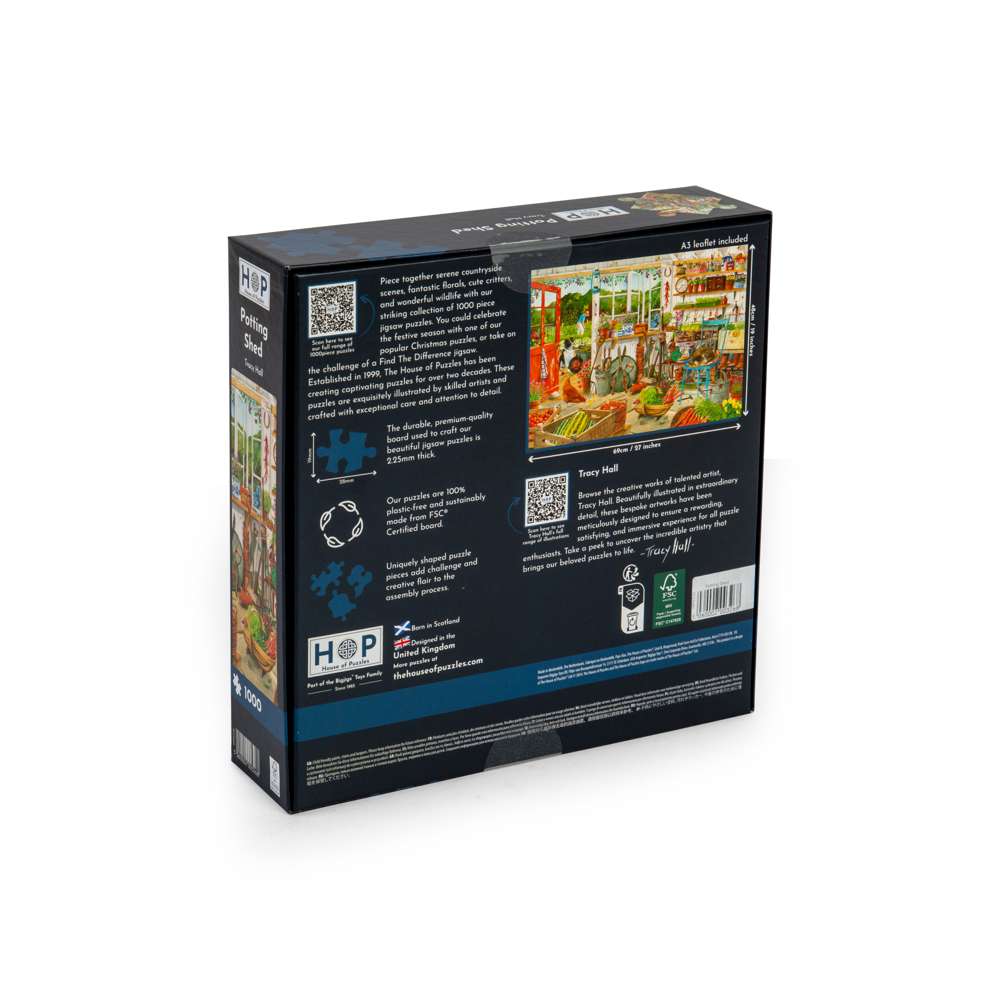 Potting Shed - 1000 Piece Jigsaw Puzzle - DAMAGED BOX