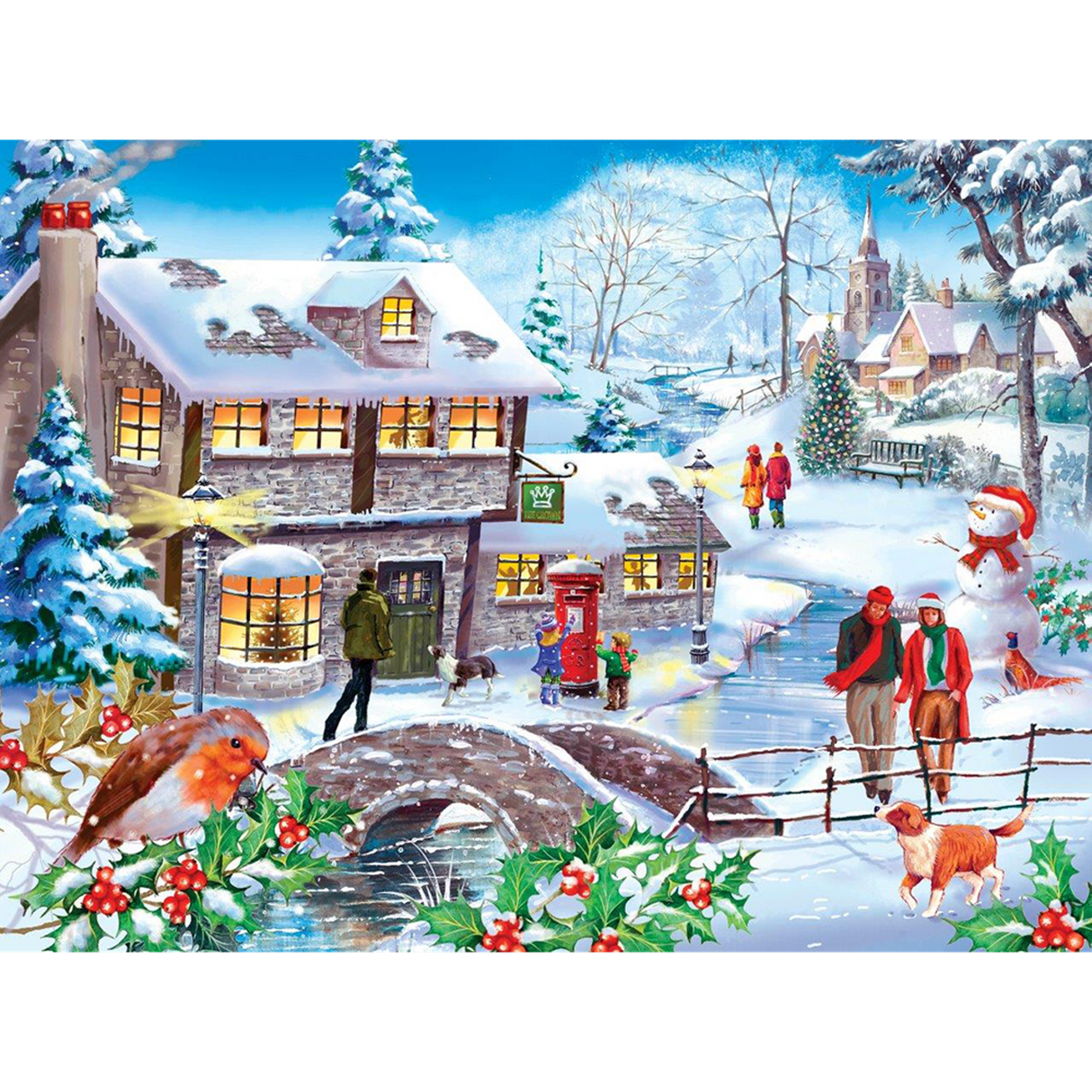 Winter Walk - 500 Piece Jigsaw Puzzle - DAMAGED BOX
