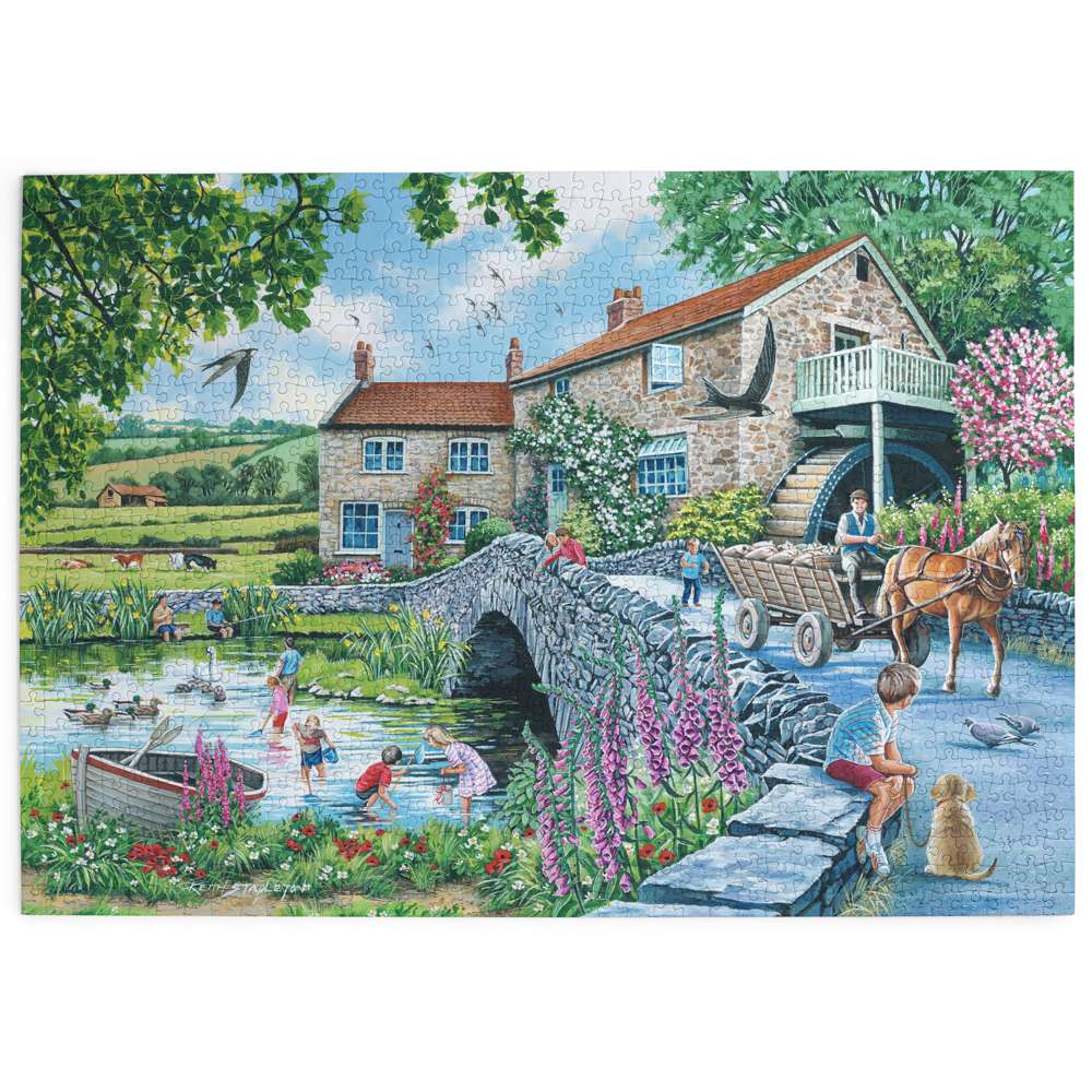 Old Mill - 1000 Piece Jigsaw Puzzle - DAMAGED BOX
