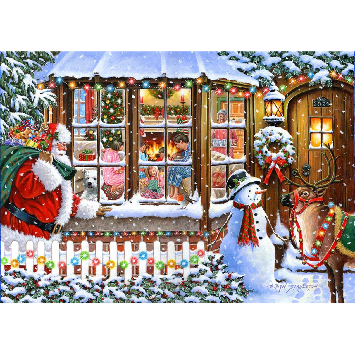 No.16 - With Love From Santa - 500 Piece Jigsaw Puzzle - DAMAGED BOX