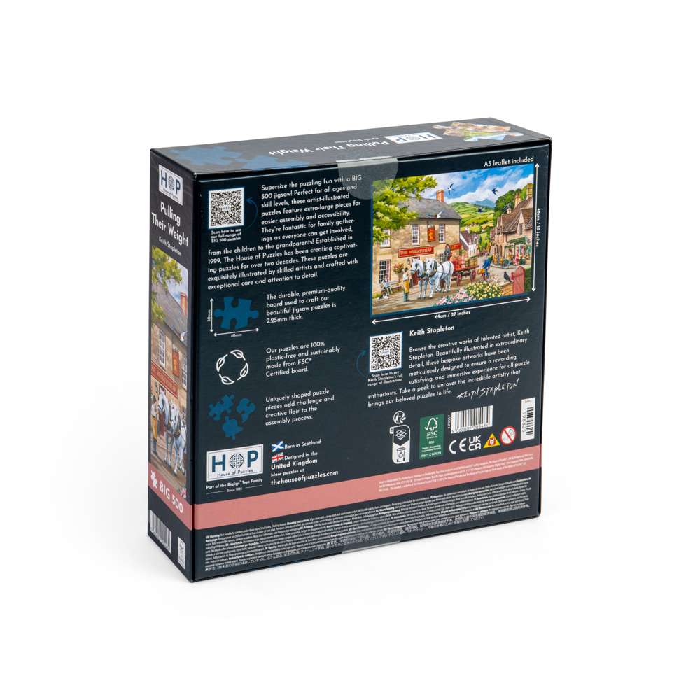 Pulling Their Weight - BIG 500 Piece Jigsaw Puzzle