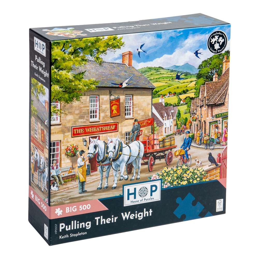 Pulling Their Weight - BIG 500 Piece Jigsaw Puzzle