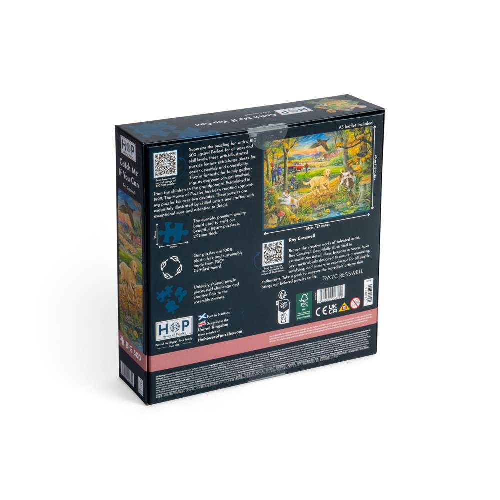 Catch Me If You Can - BIG 500 Piece Jigsaw Puzzle - DAMAGED BOX