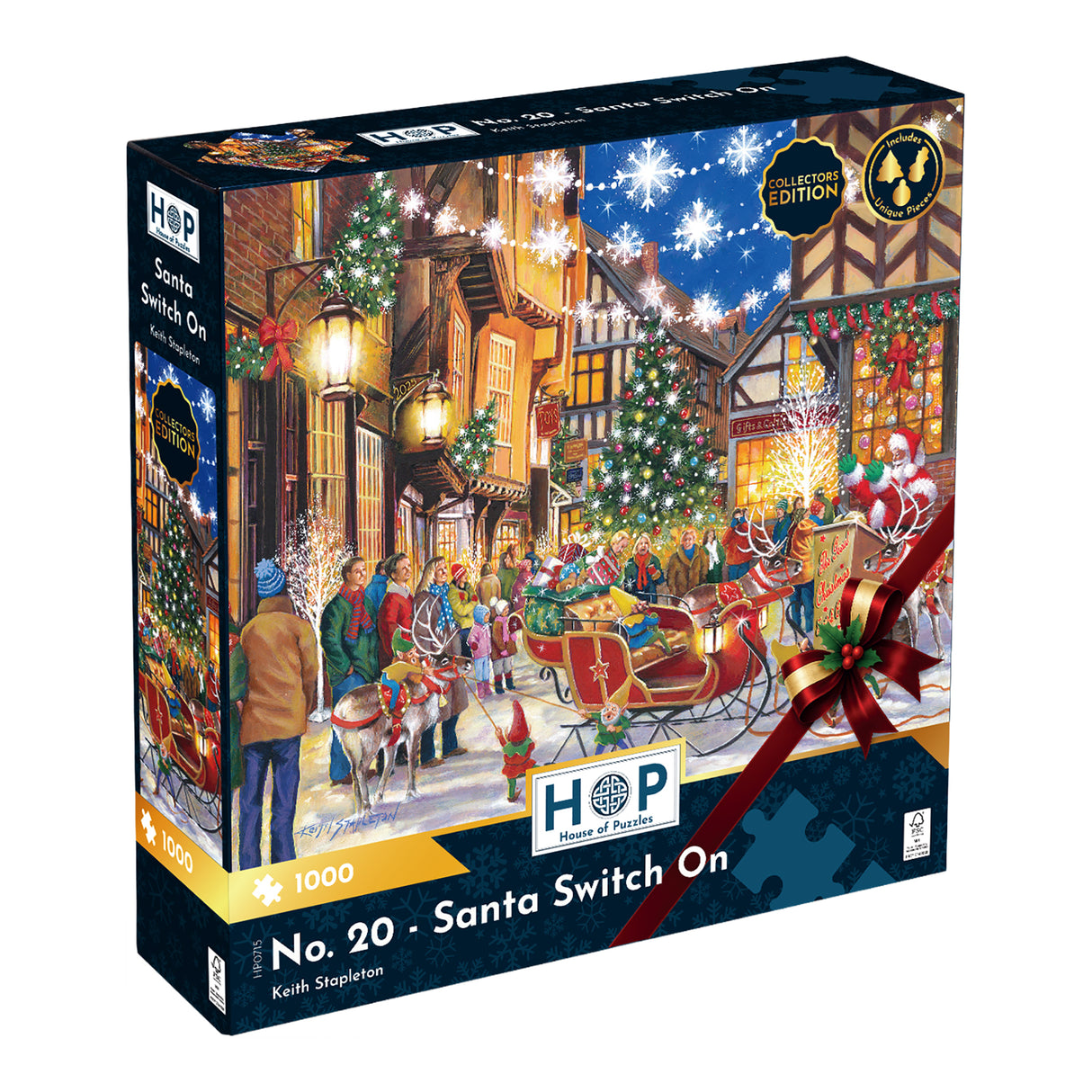 No.20 - Santa Switch On 1000 Piece Puzzle - Damaged Box